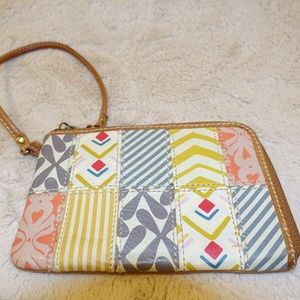 Fossil Half zip around clutch wallet